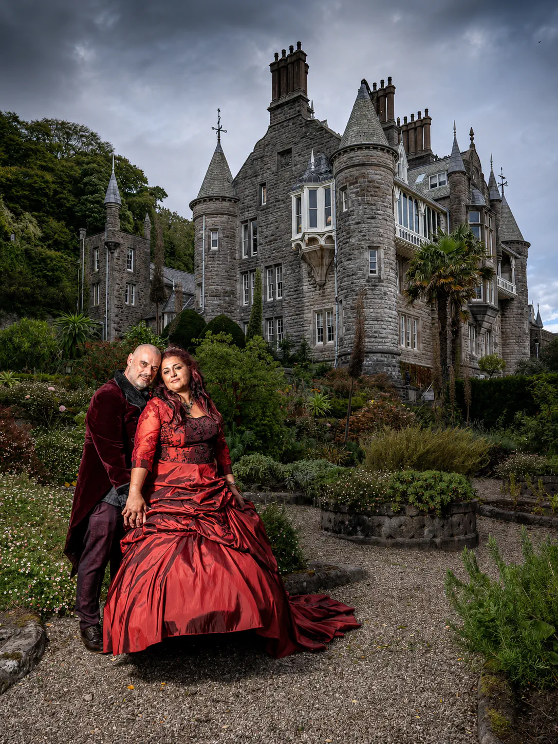 the chateau rhianfa is a wonderful setting for a wedding